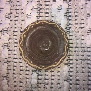 Homemade ceramic plate